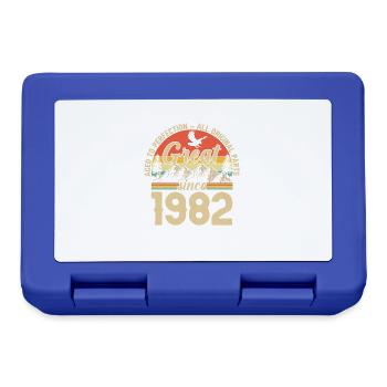 Vintage 1982 - Zeitlose Retro-Perfektion - Brotdose - Royalblau - Vorne