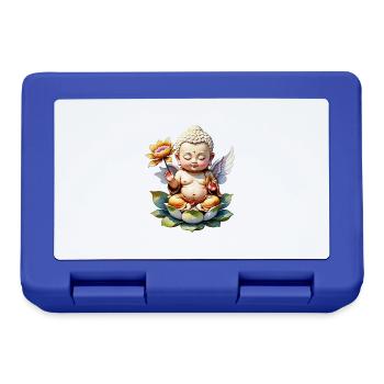 Baby Buddha - meditation yoga relaxation - Lunchbox - royal blue - Front