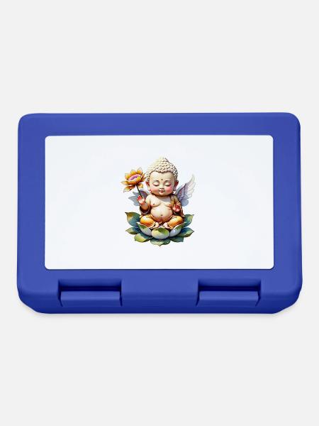 Baby Buddha - Meditation, Yoga, Entspannung - Brotdose - Royalblau