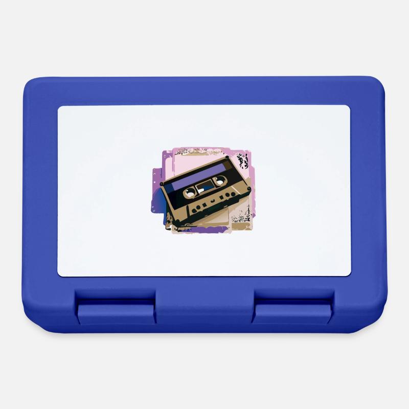 Cassette - Boîte à goûter - bleu royal