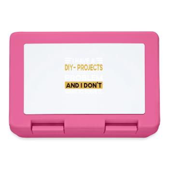 Diy - projects is my hobby - Lunchbox - pink - Front