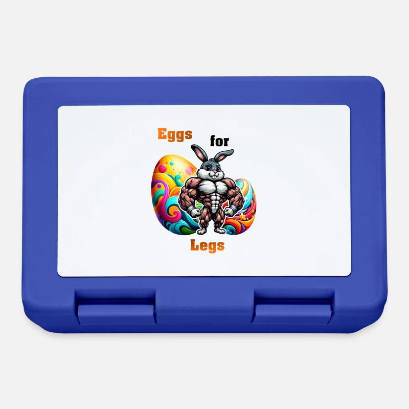 Eggs for Legs - Brotdose - Royalblau