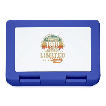 Vintage 1980 Legends - Brotdose - Royalblau - Vorne