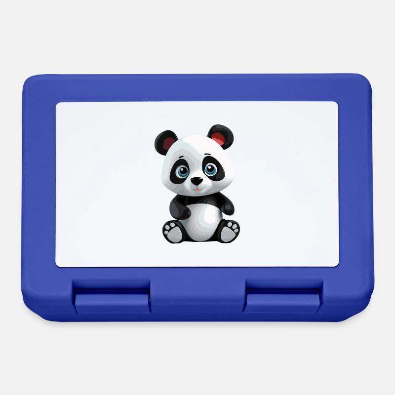 Panda - Boîte à goûter - bleu royal