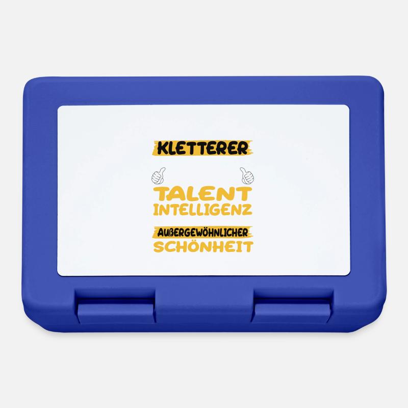 Kletterer ein Paradebeispiel Klettern - Brotdose - Royalblau