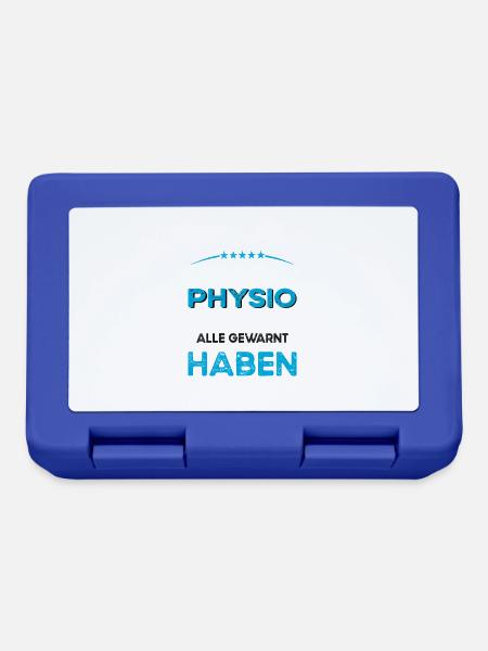 Ich bin dieser legändere Verrückte Physio - Brotdose - Royalblau