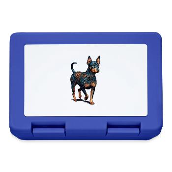 Mandala Art Manchester Terrier Terriers - Lunchbox - royal blue - Front