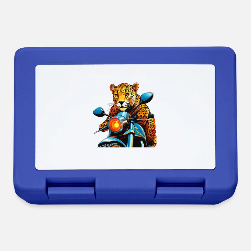 LEOPARD MOTORRAD - Brotdose - Royalblau