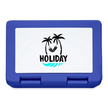 Palms Relax Holiday - Lunchbox - royal blue - Front