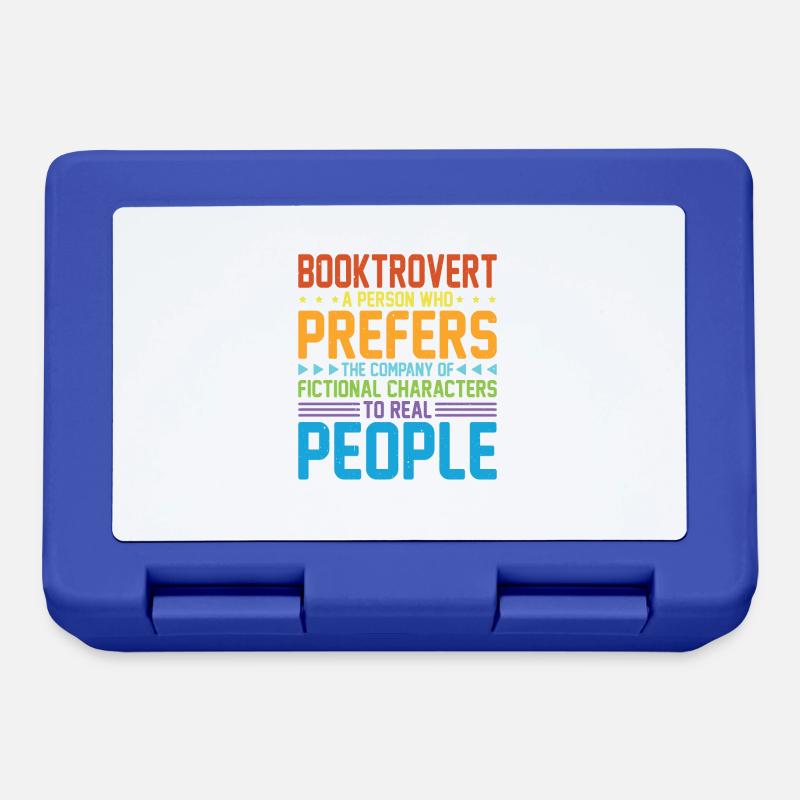 Booktrovert Definition Description 30 - Brotdose - Royalblau