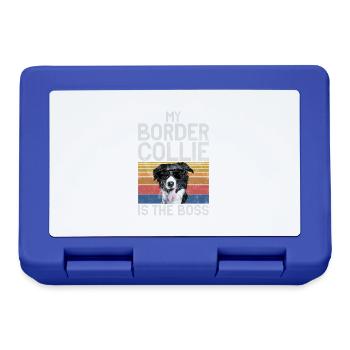 Border Collie Gifts - Brotdose - Royalblau - Vorne