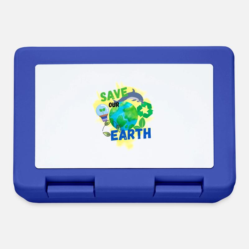 Save Our Earth - Lunchbox - royal blue