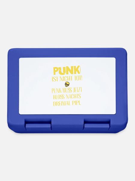 Punk Rock - Ich bin alt aber Punk ist nicht tot - Brotdose - Royalblau