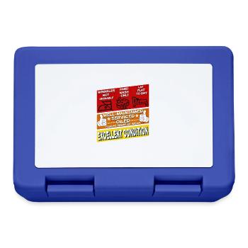 72 years old Vintage 1953 women & men Birthday - Lunchbox - royal blue - Front