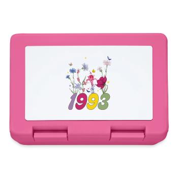 Année de naissance 1993 fleurs sauvages - Boîte à goûter - rose - Devant