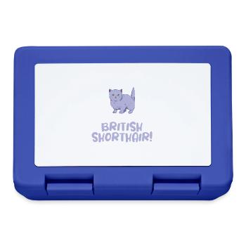 Cadeaux British Shorthair - Boîte à goûter - bleu royal - Devant