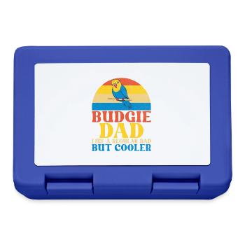 Cadeau de perruche - Boîte à goûter - bleu royal - Devant