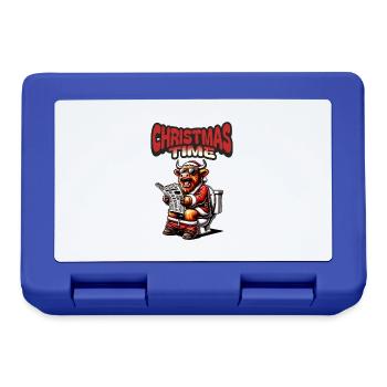 Santa Claus Christmas Men & Women - Lunchbox - royal blue - Front