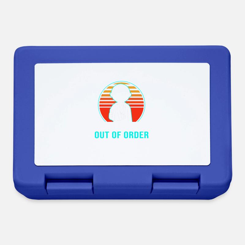 Gebrochener Arm Knochen Knochenbruch - Brotdose - Royalblau