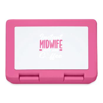 Instant Midwife Easy to Add Coffee - Lunchbox - pink - Front