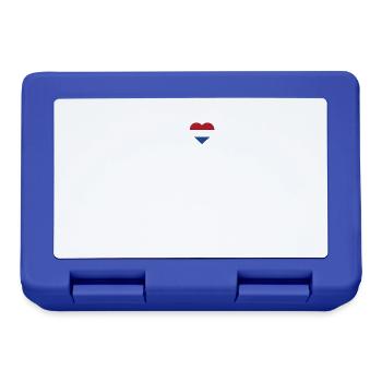 I Love Amsterdam Heart Flag Golden Gate Bridge Fun - Lunchbox - royal blue - Front