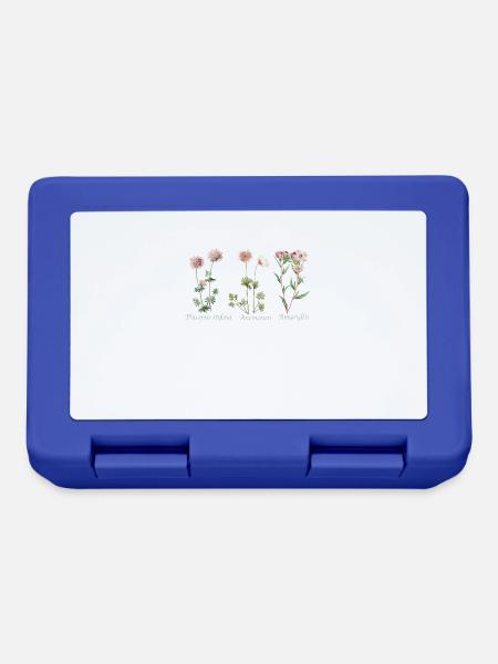 Botanische Illustration Botanical Illustration - Brotdose - Royalblau