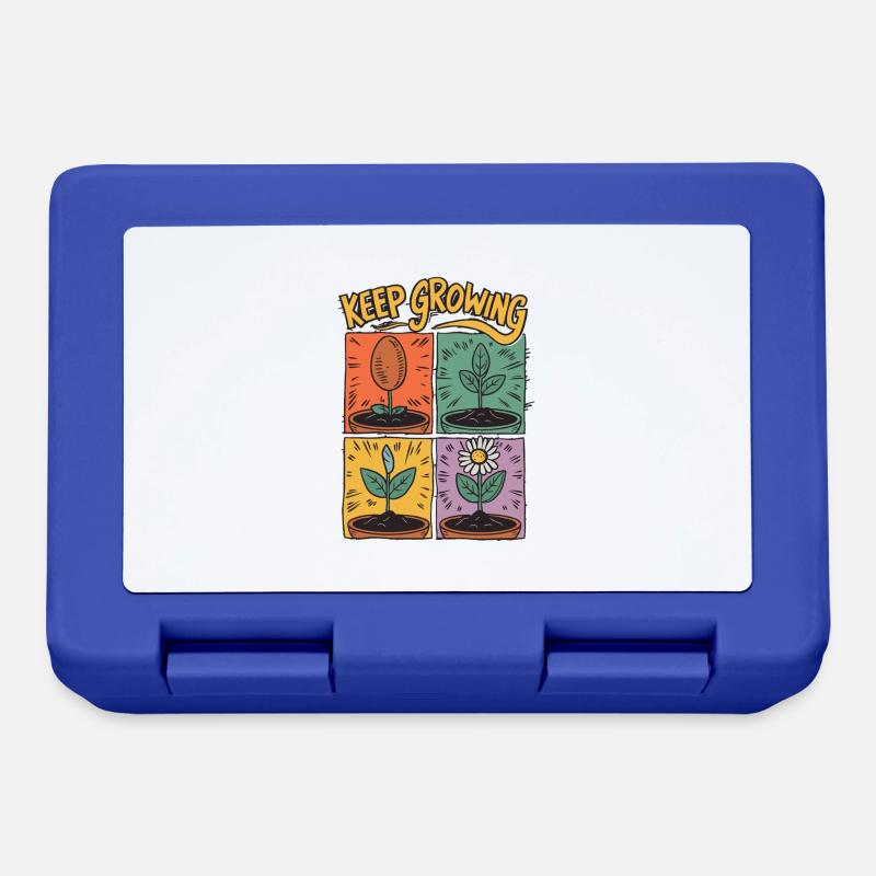 Positive development – Keep Growing - Lunchbox - royal blue