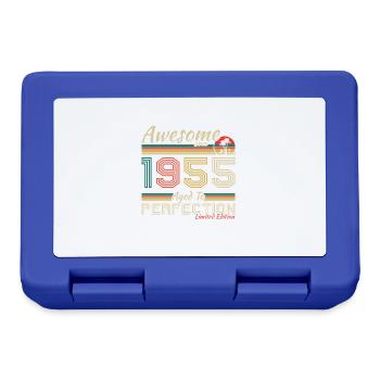 1955 Vintage Retro Jubiläumsgeschenk - Brotdose - Royalblau - Vorne