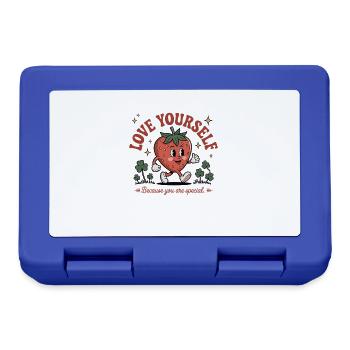 Aimez-vous - Vous êtes spécial - Chemise fraise - Boîte à goûter - bleu royal - Devant