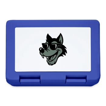 Wolf Comic - Brotdose - Royalblau - Vorne