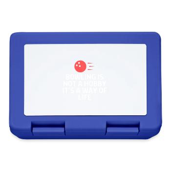 Bowling Sayings Bowling Bowler Skittles Gift - Lunchbox - royal blue - Front