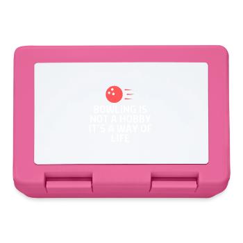 Bowling Sayings Bowling Bowler Skittles Gift - Lunchbox - pink - Front