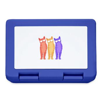 Tabby Cat - Lunchbox - royal blue - Front