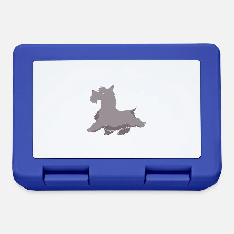 Scottish Terrier - Brotdose - Royalblau