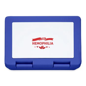 Hémophilie Hémophilie Hémophilie - Boîte à goûter - bleu royal - Devant