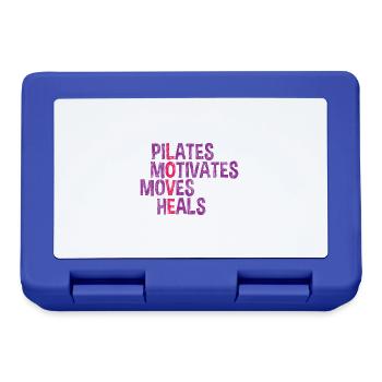 Pilates Motivates Moves Heals 3 - Lunchbox - royal blue - Front
