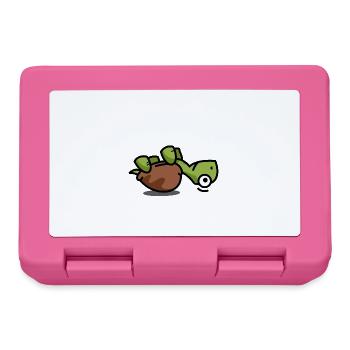 Schildkröte Turtle Wortwitz Geschenk - Brotdose - Pink - Vorne