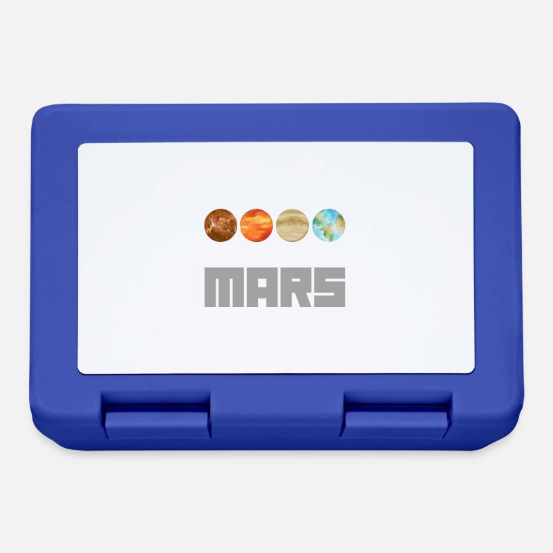 Occupy Mars Terraforming Retro Aeronautics Space - Boîte à goûter - bleu royal