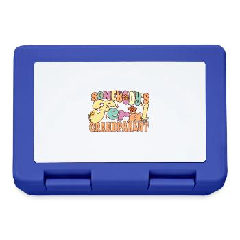 Somebody's Feral Grandparent Grandma Grandpa - Lunchbox - royal blue - Front