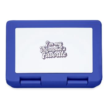 I'm My Therapist's Favorite Funny Psychologist - Lunchbox - royal blue - Front