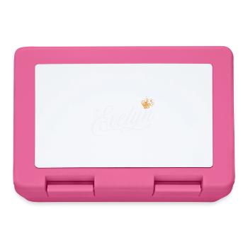 Evelyn Nom personnalisé pour femmes enfants bambins - - Boîte à goûter - rose - Devant