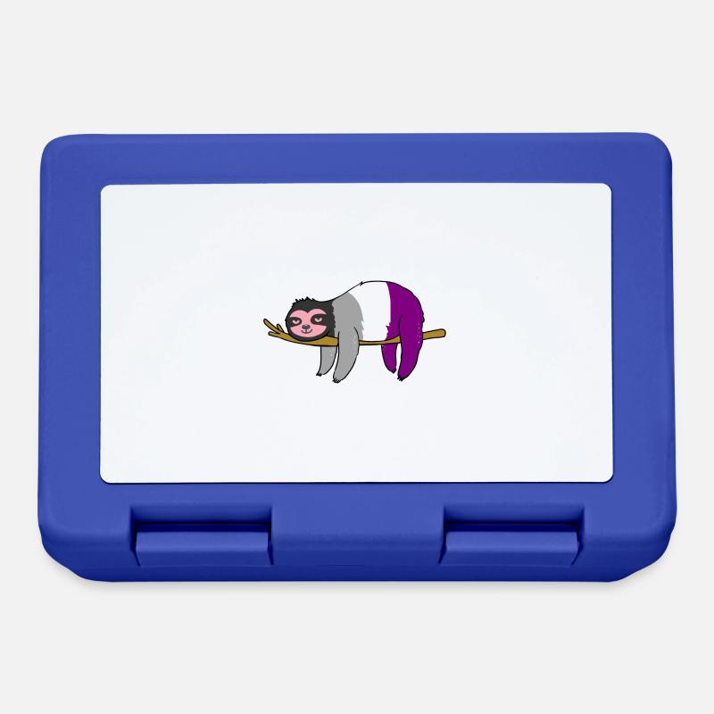 Faultier Ace Pride - Brotdose - Royalblau
