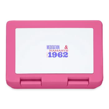 Meditation seit 1962 - 63 Jahre Ruhe & - Brotdose - Pink - Vorne