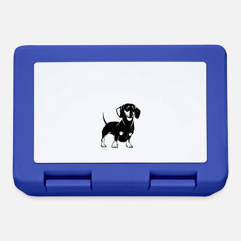 Dachshund - Brotdose - Royalblau