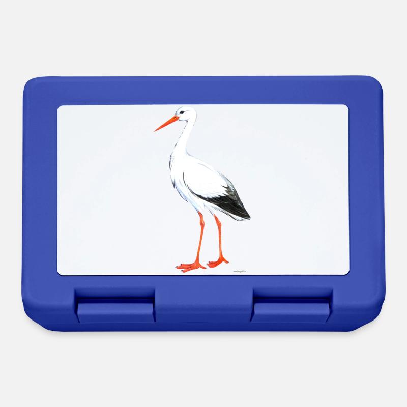 cigogne - Boîte à goûter - bleu royal
