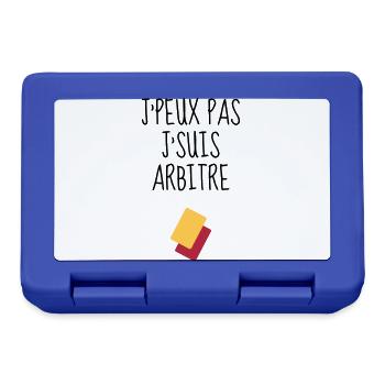 Arbitre / Arbitrage / Sport / Sifflet - Boîte à goûter - bleu royal - Devant