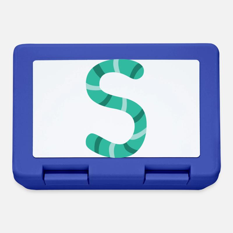 Buchstabe S - Brotdose - Royalblau