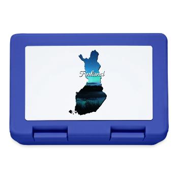Carte de la Finlande finlande - Boîte à goûter - bleu royal - Devant