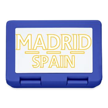 Madrid – Spanien - Brotdose - Royalblau - Vorne