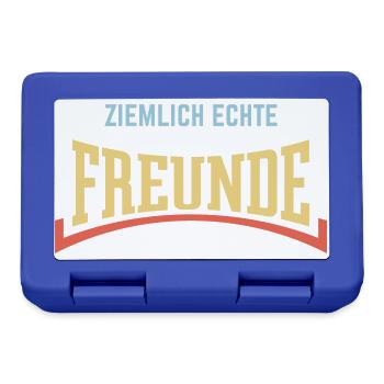 Ziemlich Echte Freunde (Freundschaft / Konkav / 3) - Brotdose - Royalblau - Vorne